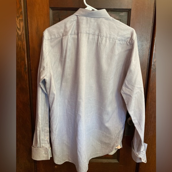 Ben Sherman Men’s Dress Shirt, French Cuffs, 15.5, thin blue/red stripes - Picture 5 of 6